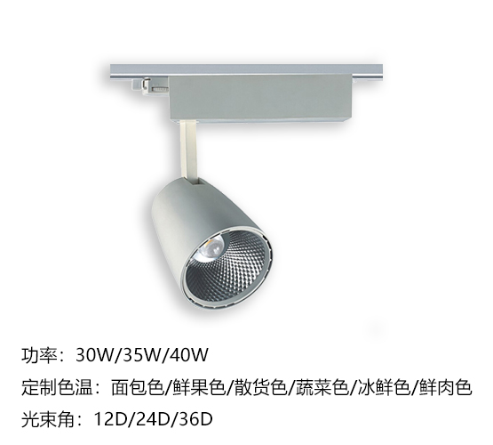 导轨生鲜射灯