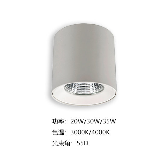 明装筒灯