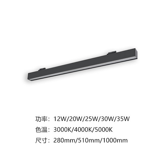 导轨双偏洗墙灯